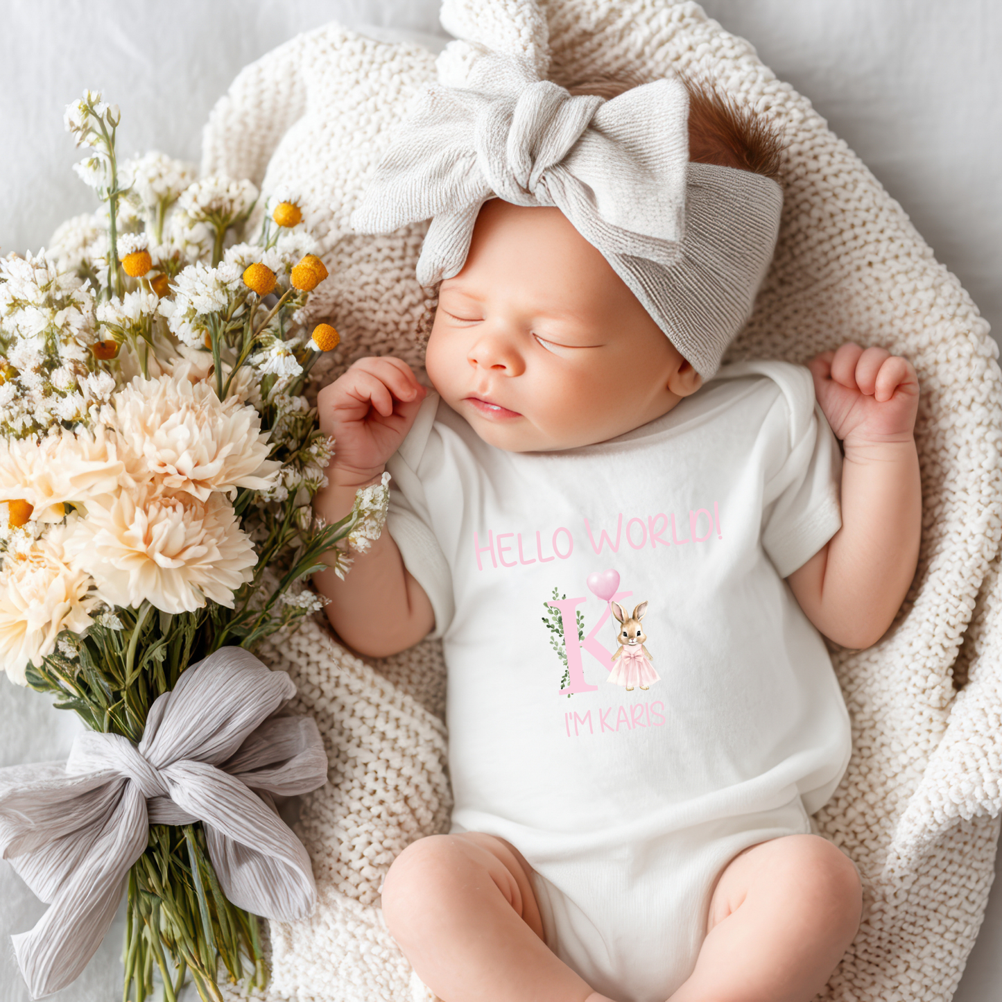 Hello World personalised baby Vest