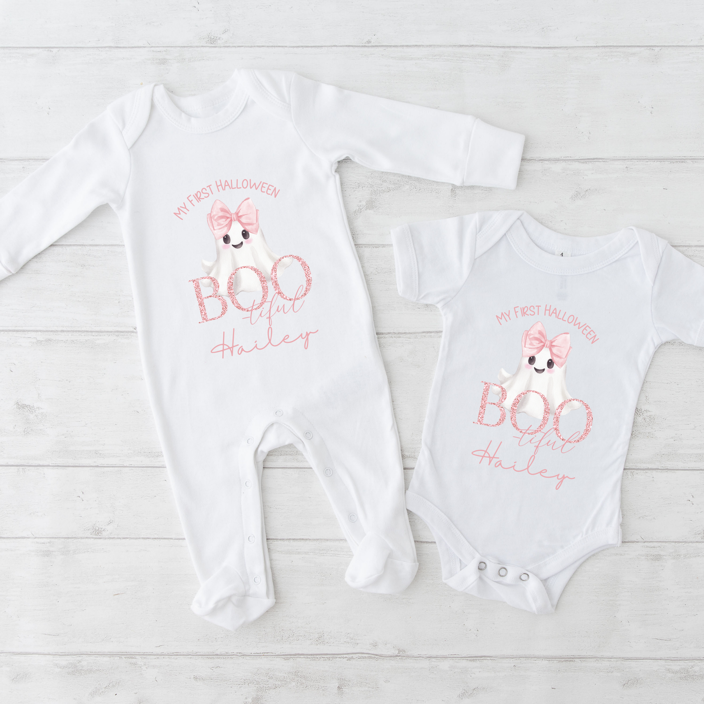 My First Halloween baby grow - Boo-tiful