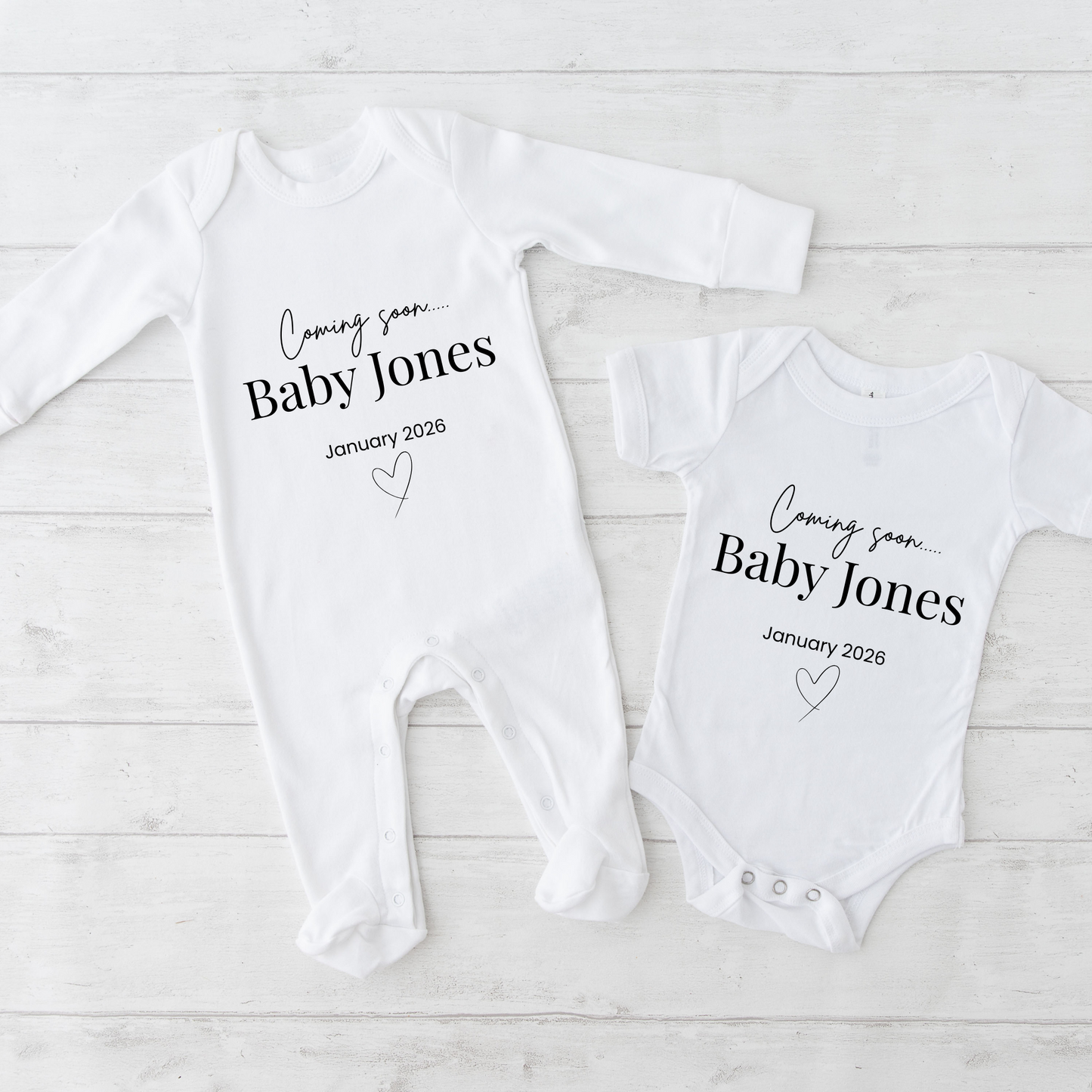 Personalised pregnancy announcement vest