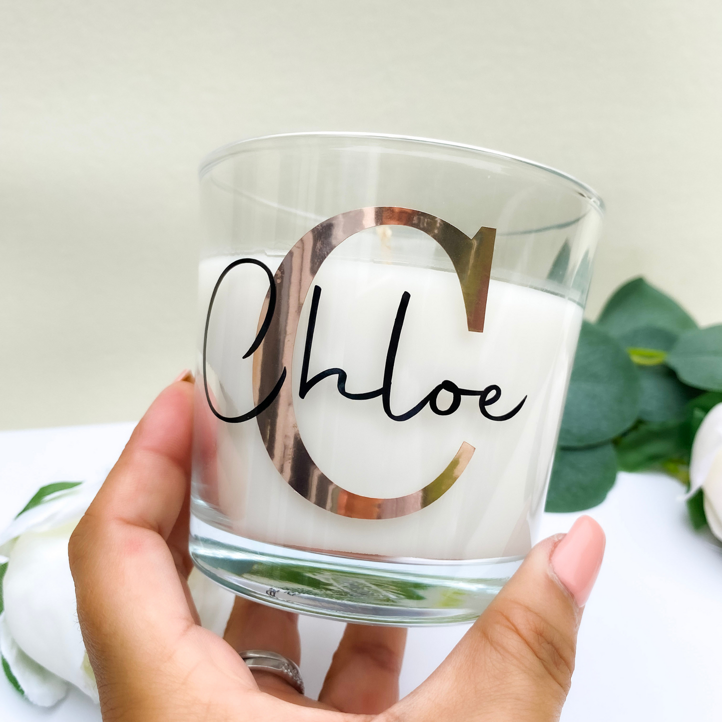 Personalised Vanilla Scented Candle