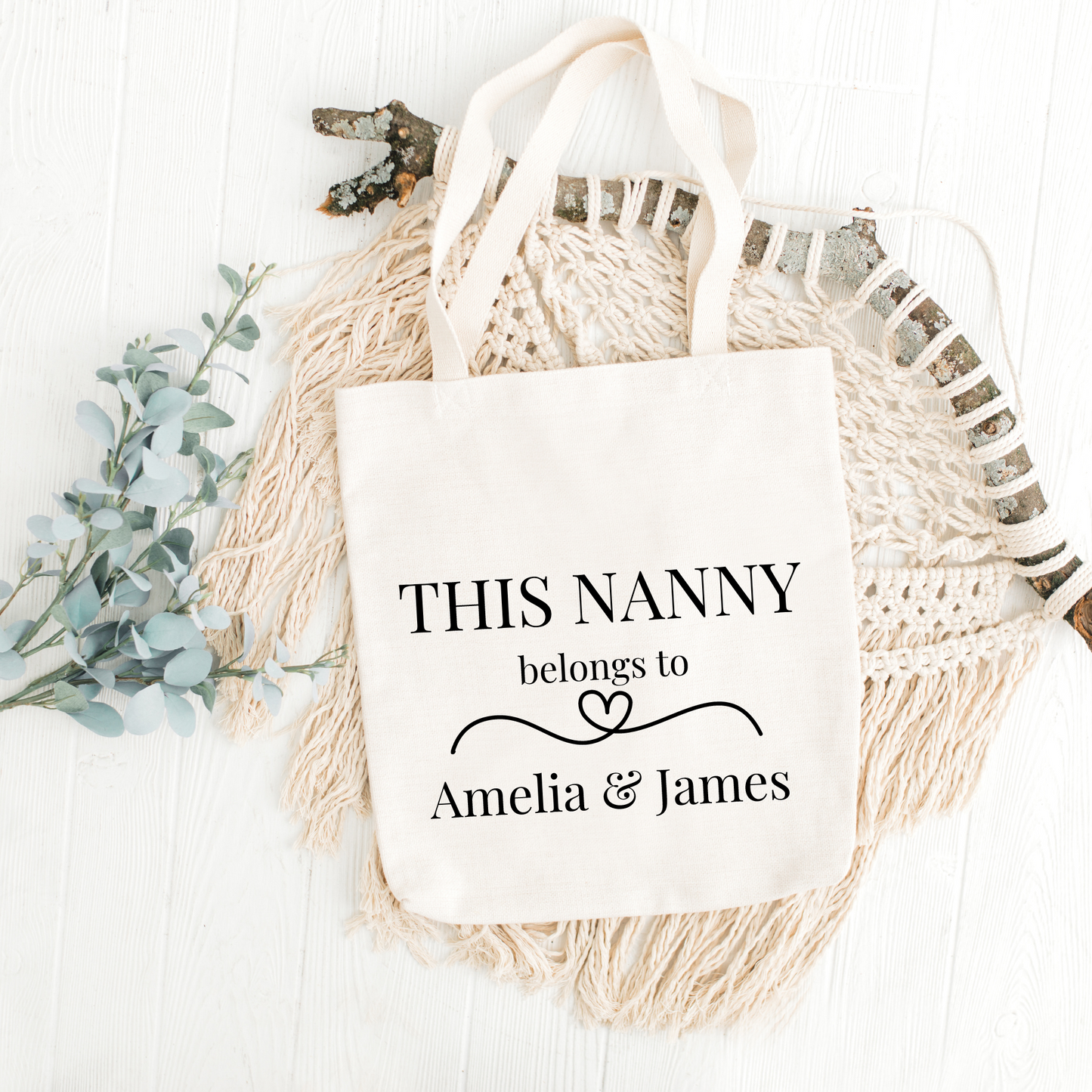 Personalised Nanny Tote Bag