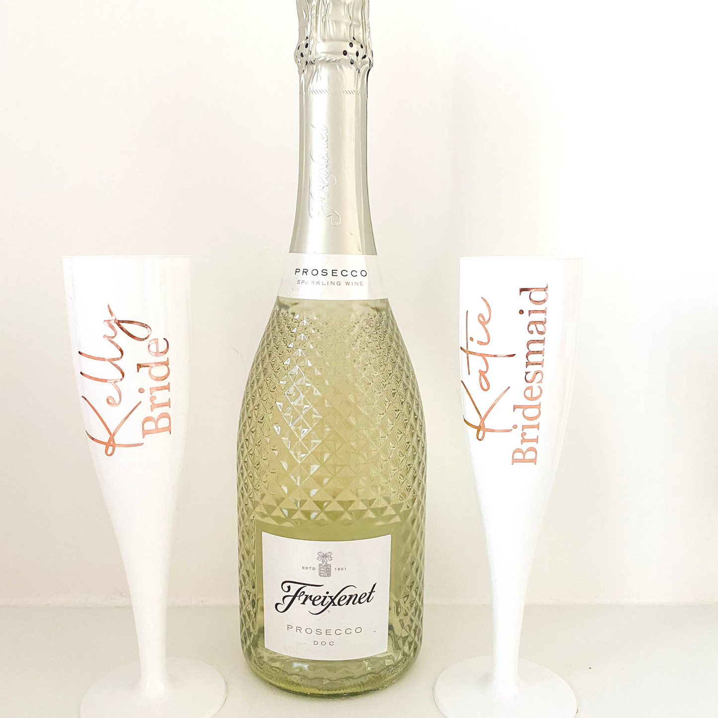 White champagne flute