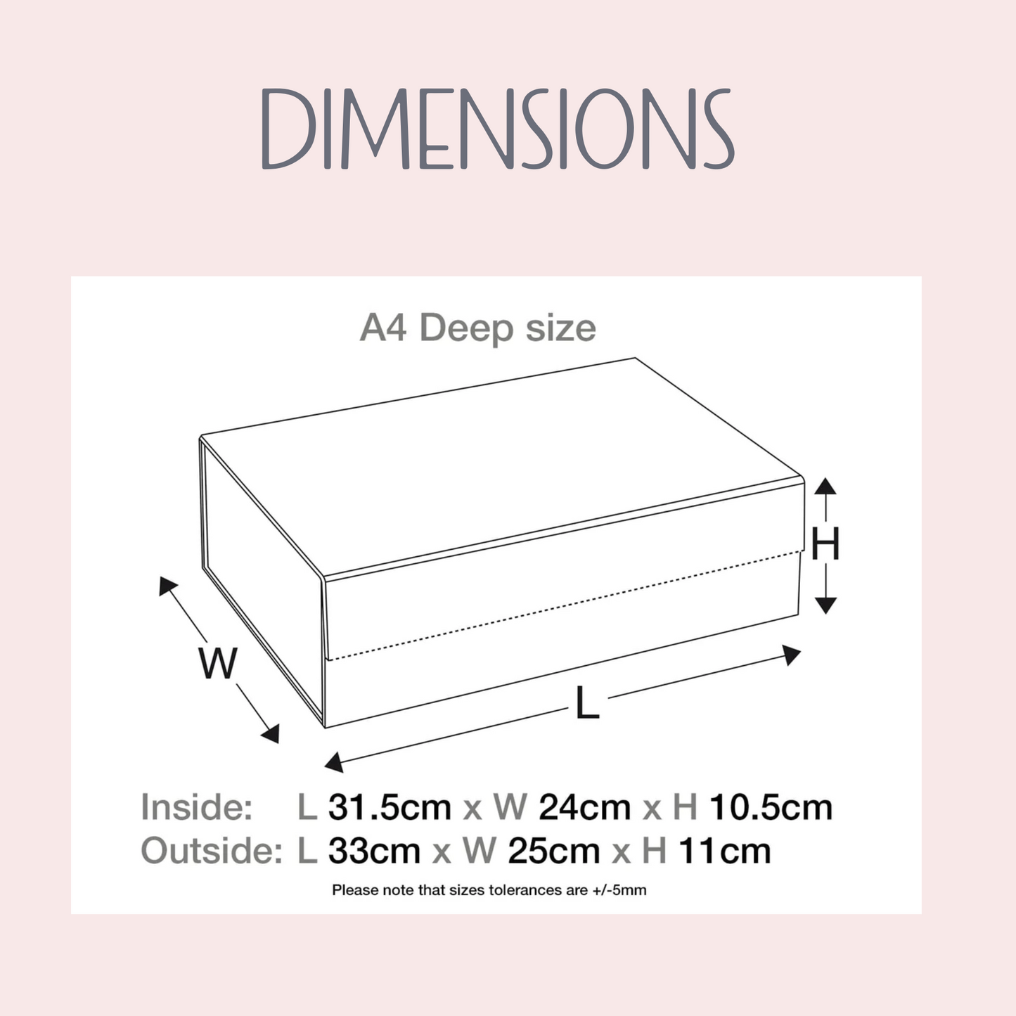 Personalised Baby Gift Box – Pink