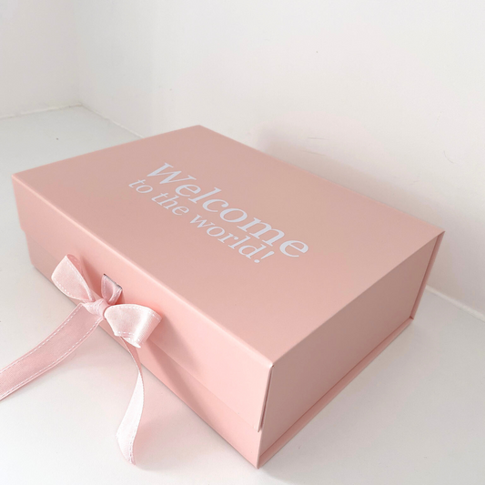 Personalised Baby Gift Box – Pink