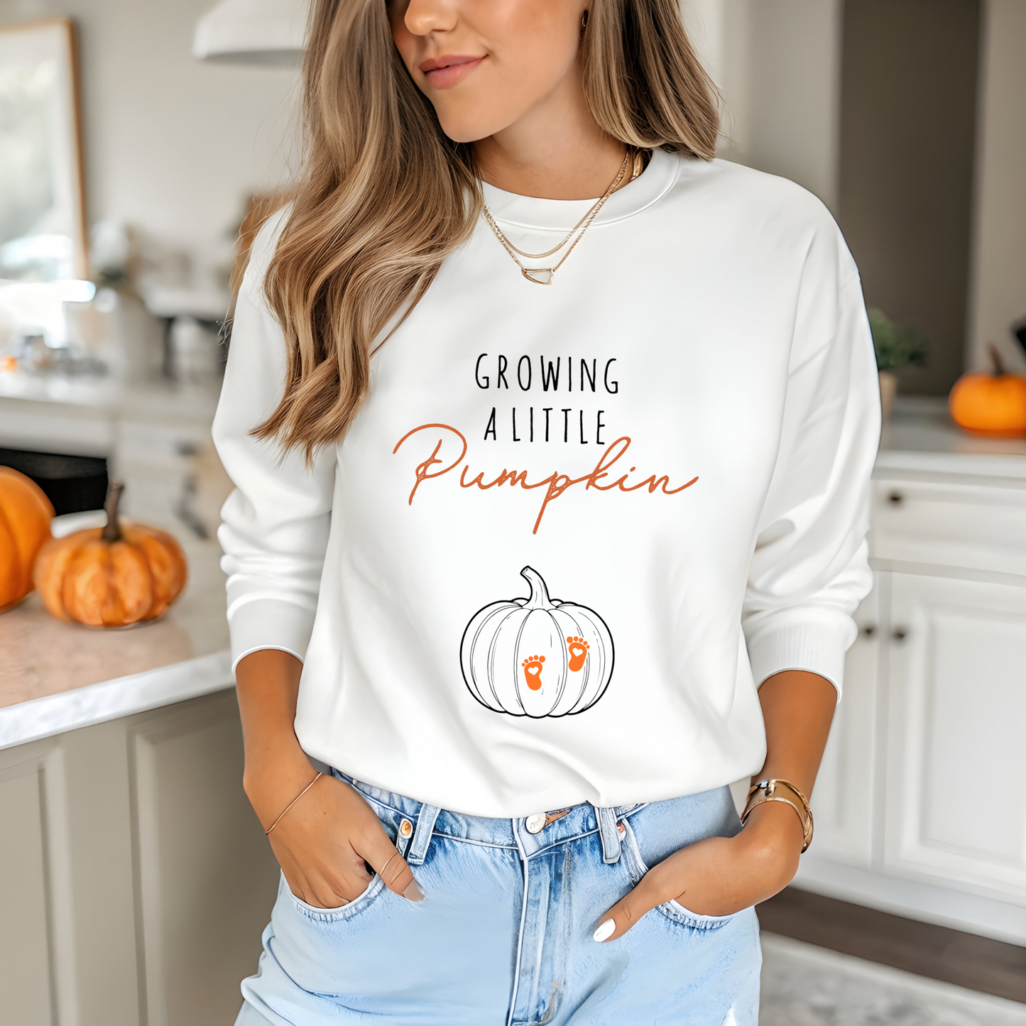 Halloween pregnancy announcement sweatshirt