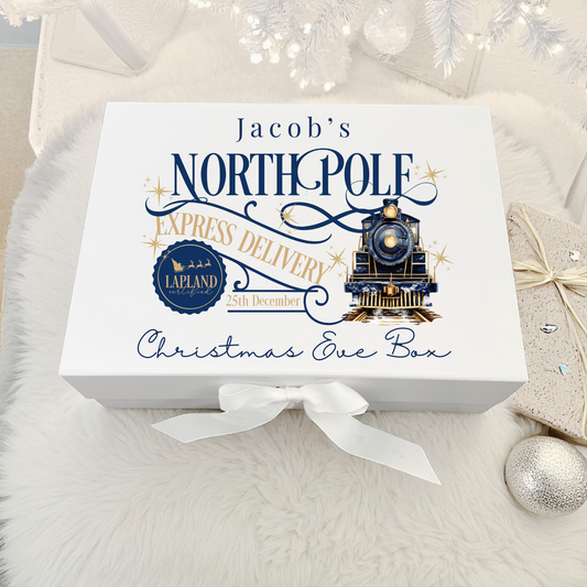 Christmas Eve Box - Express Train Blue