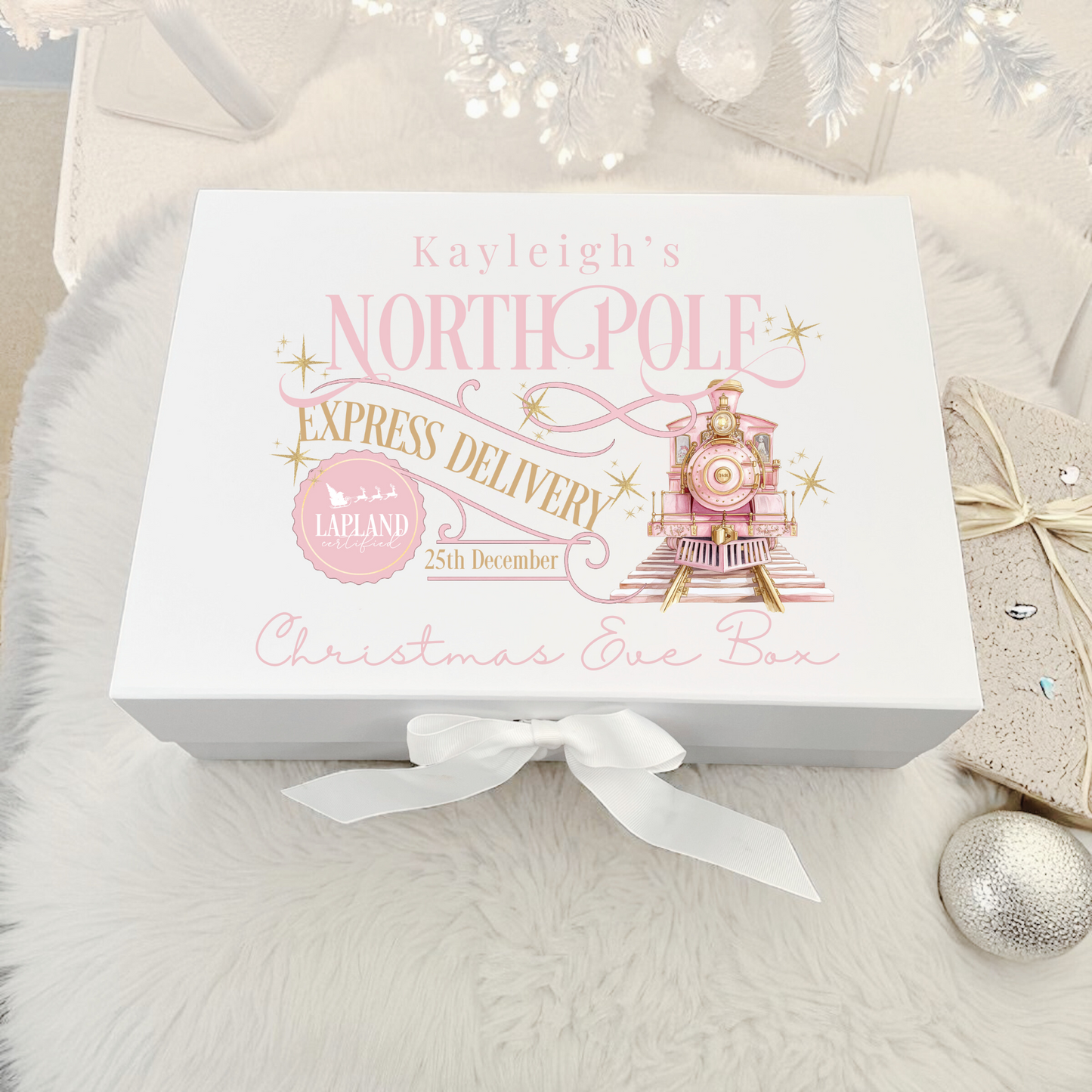 Christmas Eve Box - Express Train Pink