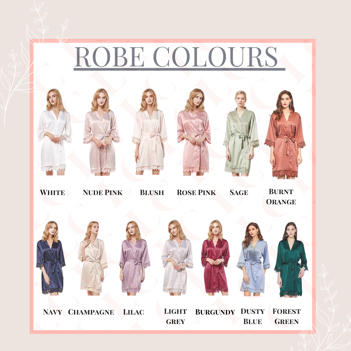 Classic Satin Robes - Adult