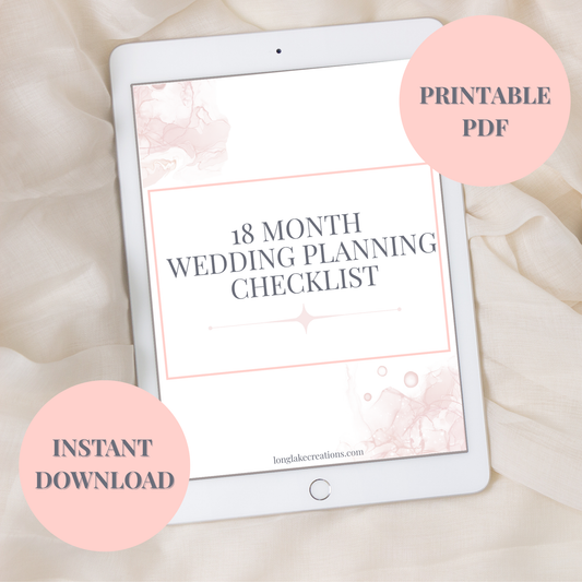 18 month wedding planning checklist (printable PDF)