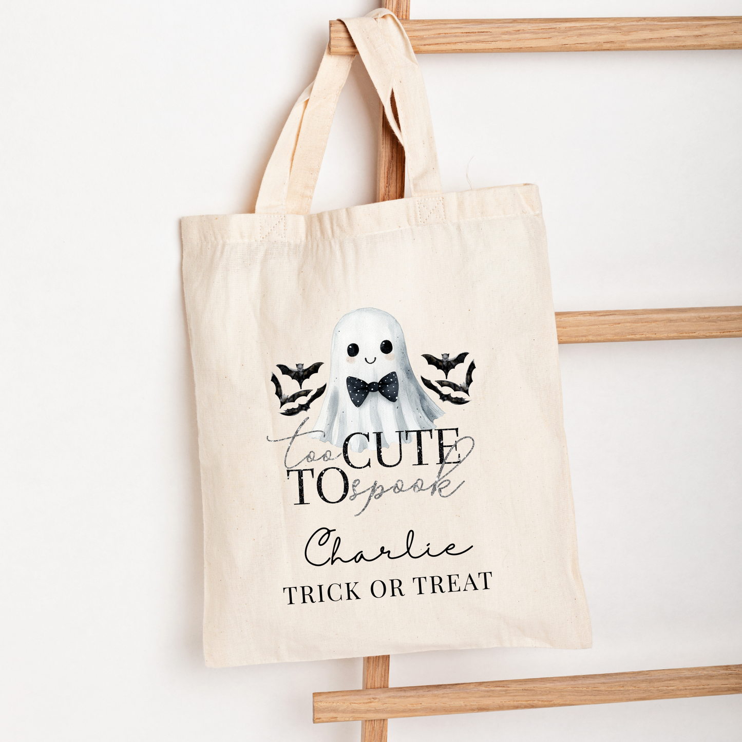 Halloween tote bag - Too cute to spook