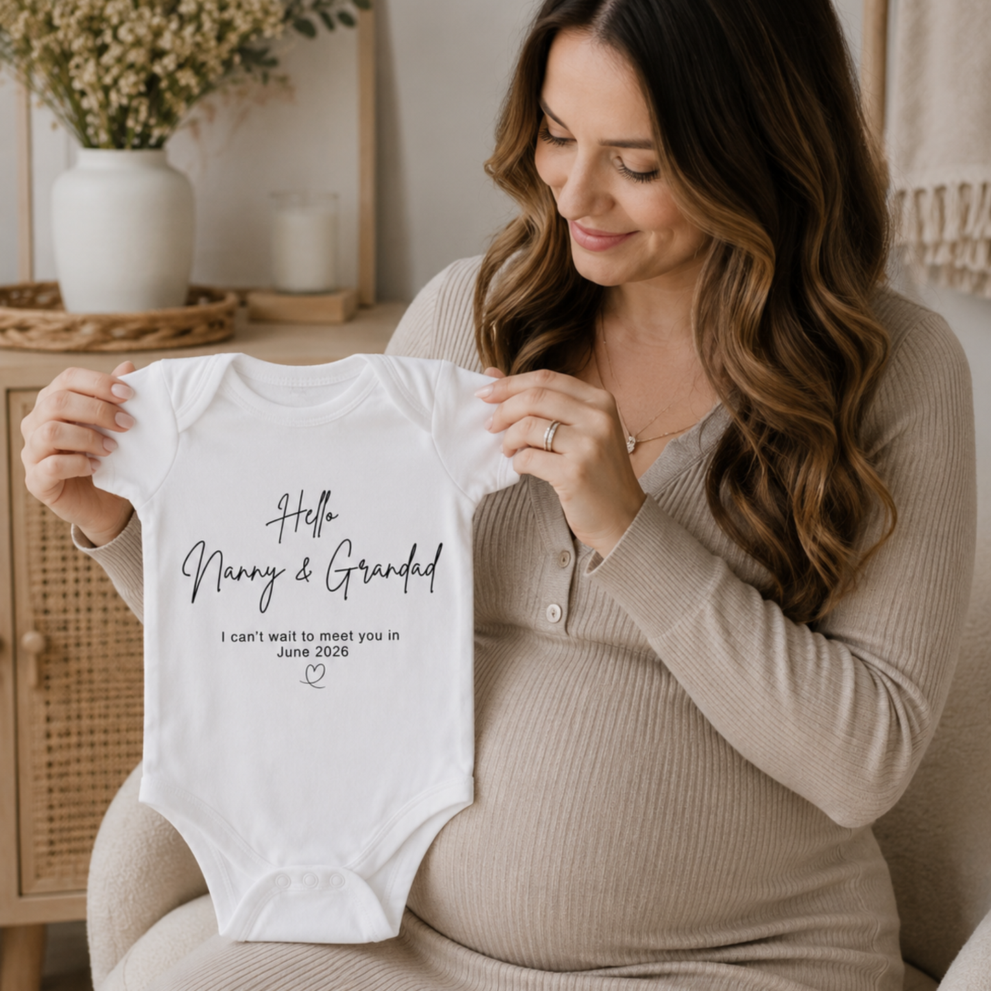 Grandparent Reveal Pregnancy Announcement Vest