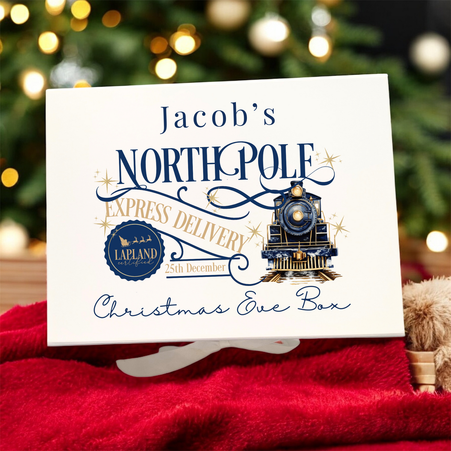 Christmas Eve Box - Express Train Blue