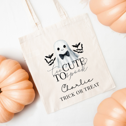 Halloween tote bag - Too cute to spook