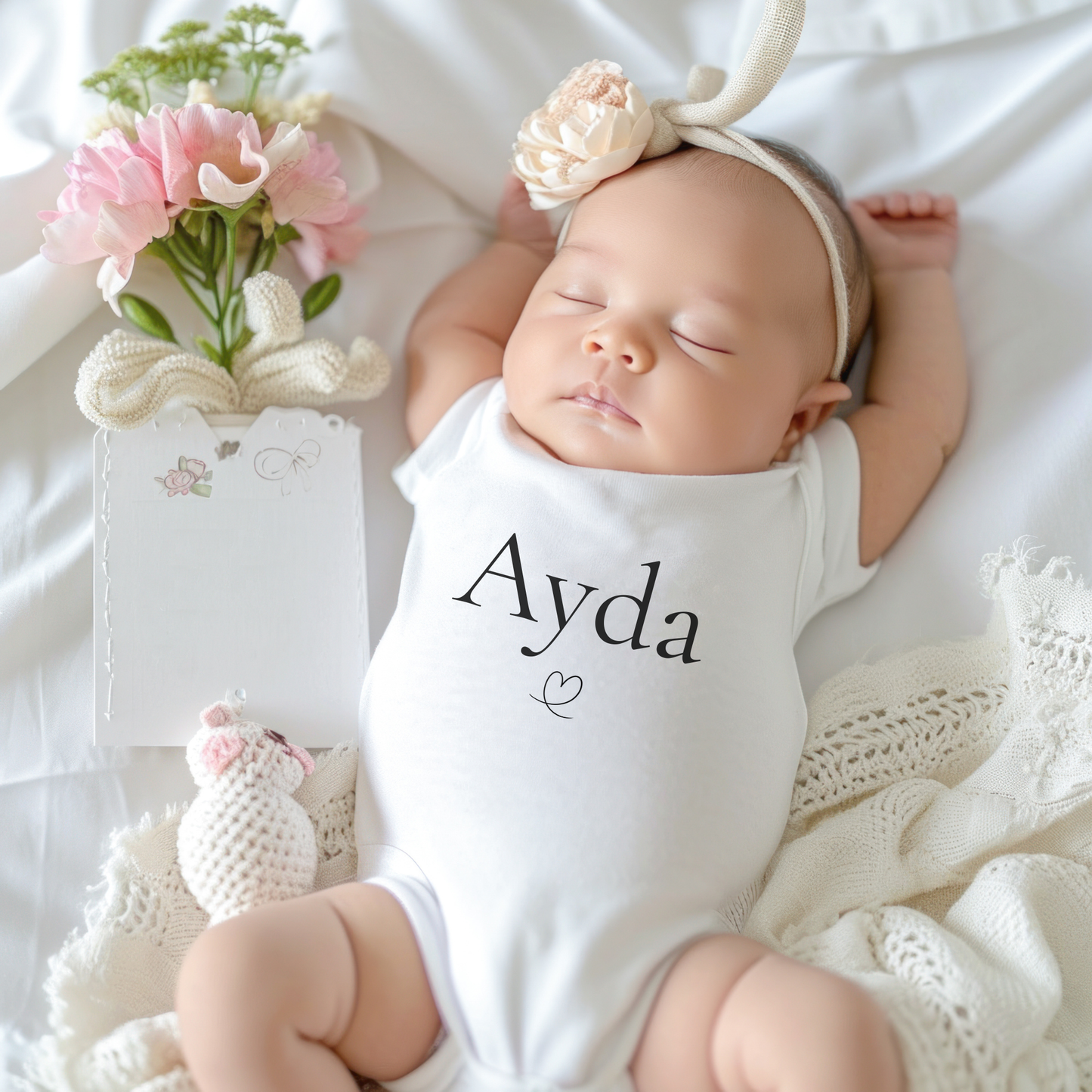 Personalised Baby Name Sleepsuit