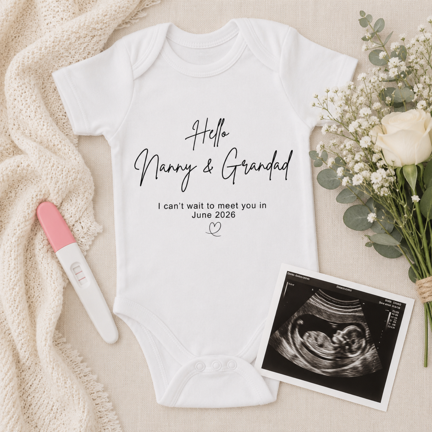 Grandparent Reveal Pregnancy Announcement Vest