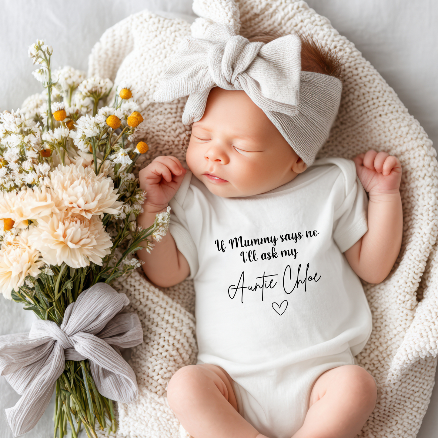 If Mummy says no i'll ask my auntie Baby Vest