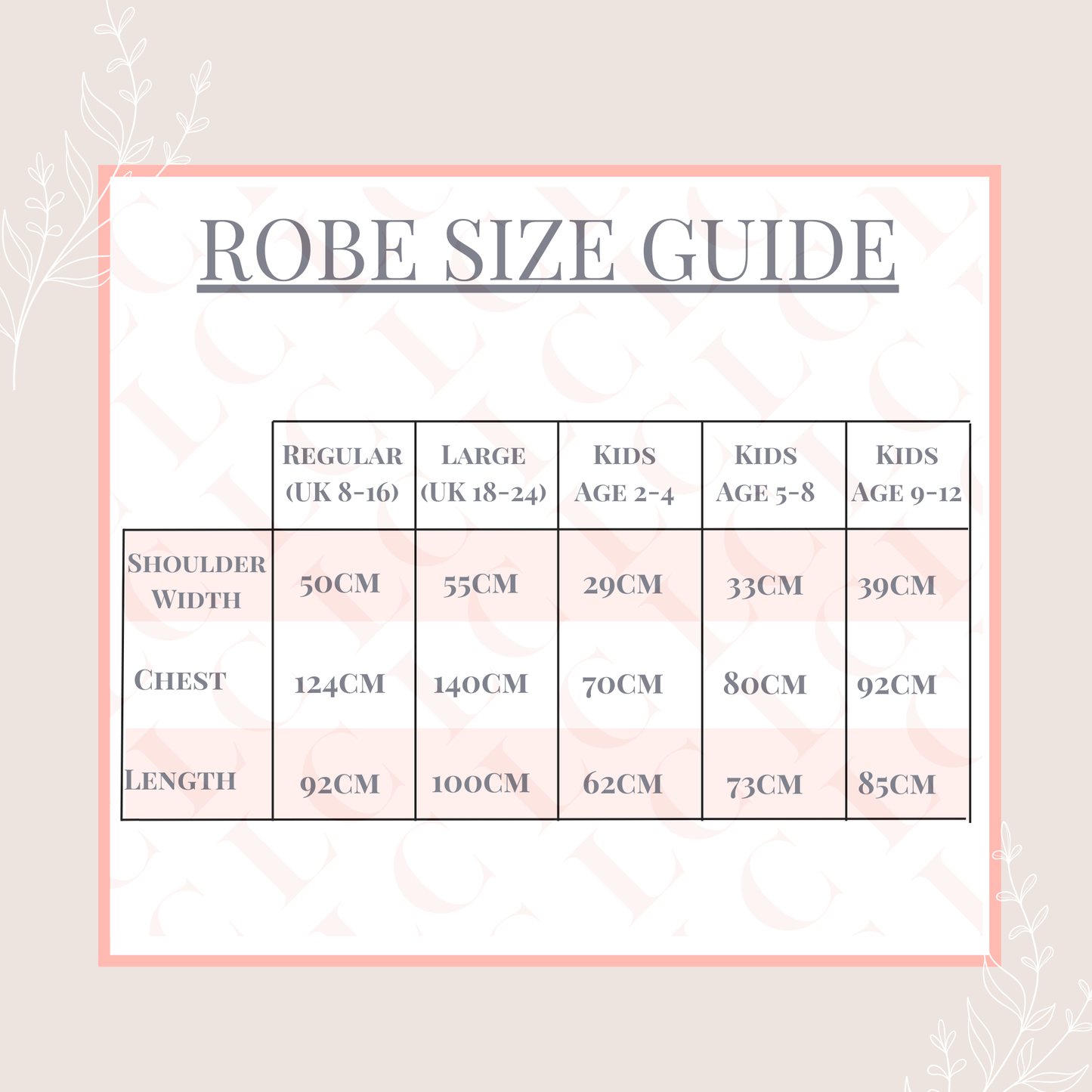 Classic Satin Robes - Adult