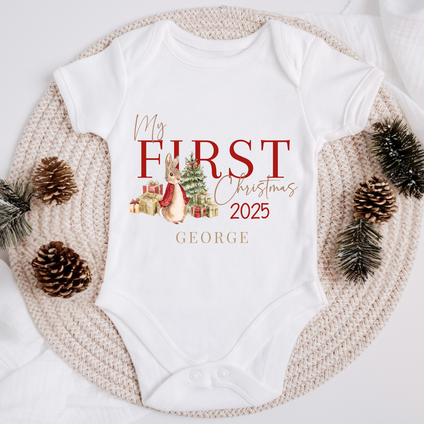 My first Christmas bodysuit 2025 - Traditional bunny
