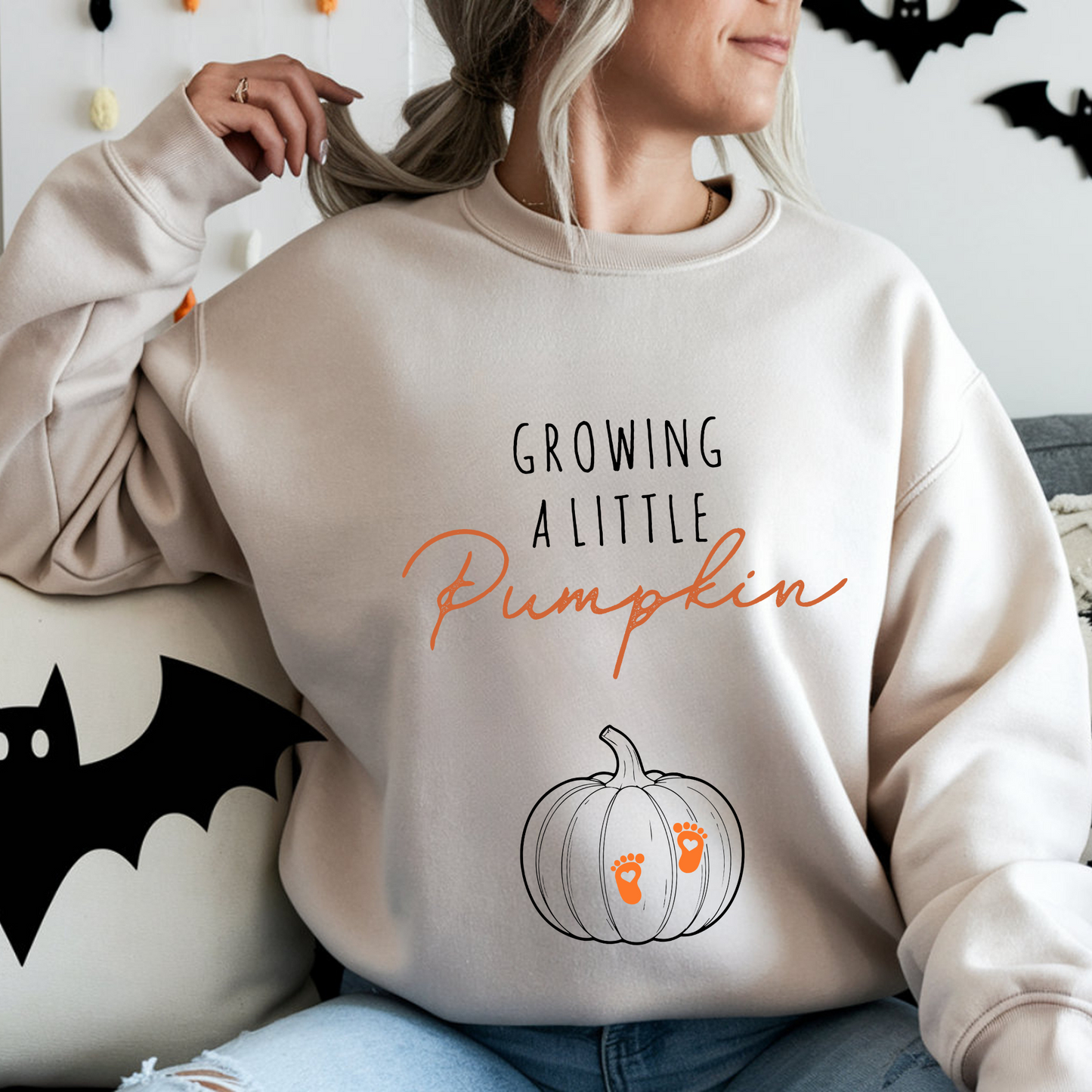 Halloween pregnancy announcement sweatshirt