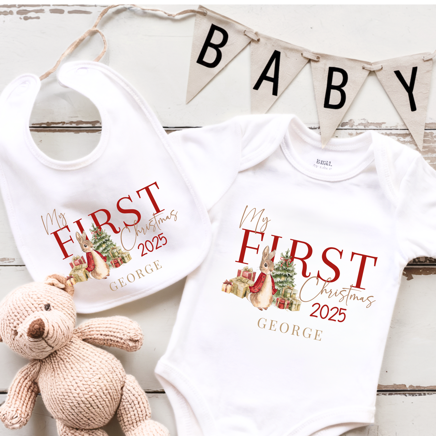 My first Christmas bodysuit 2025 - Traditional bunny
