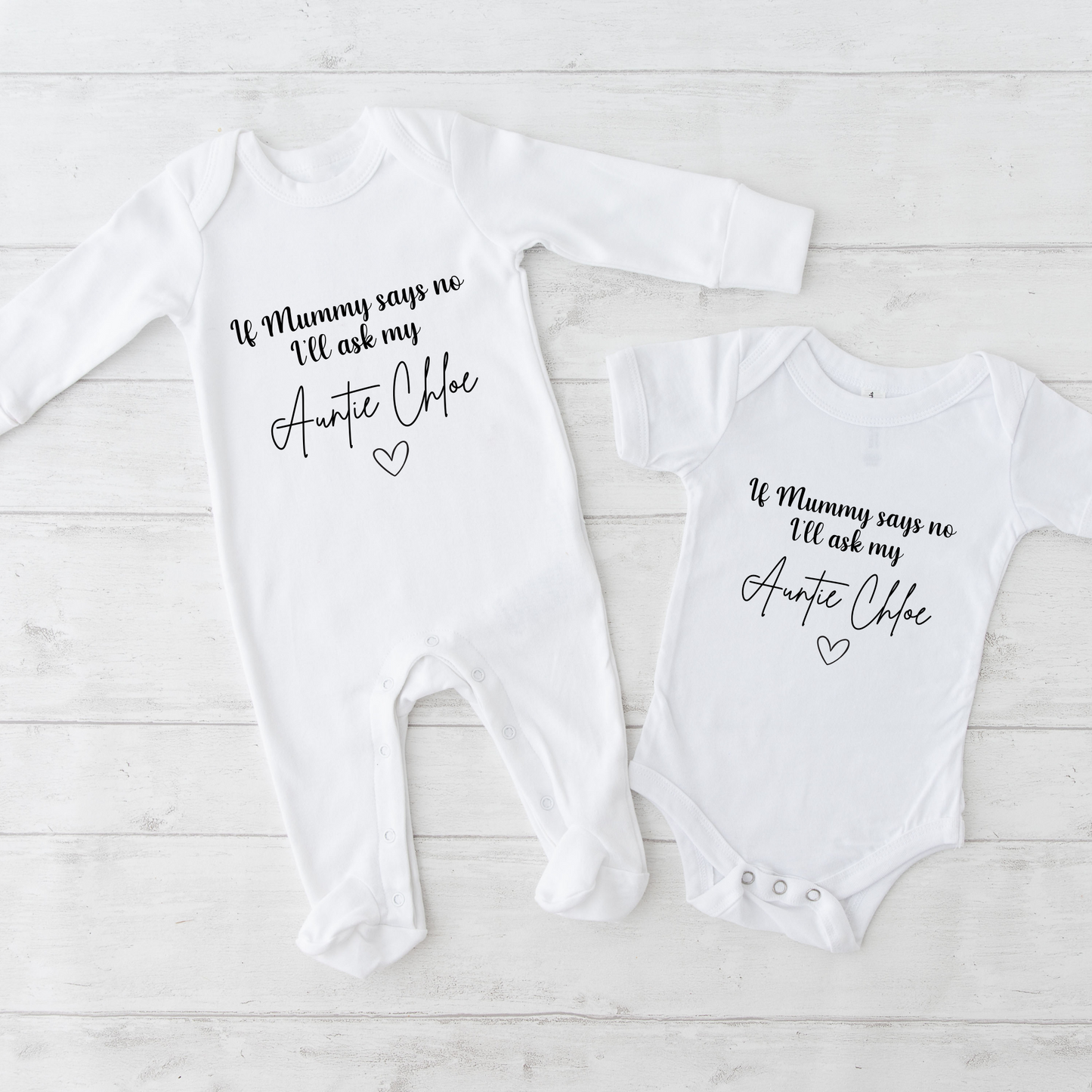 If Mummy says no i'll ask my auntie Baby Vest