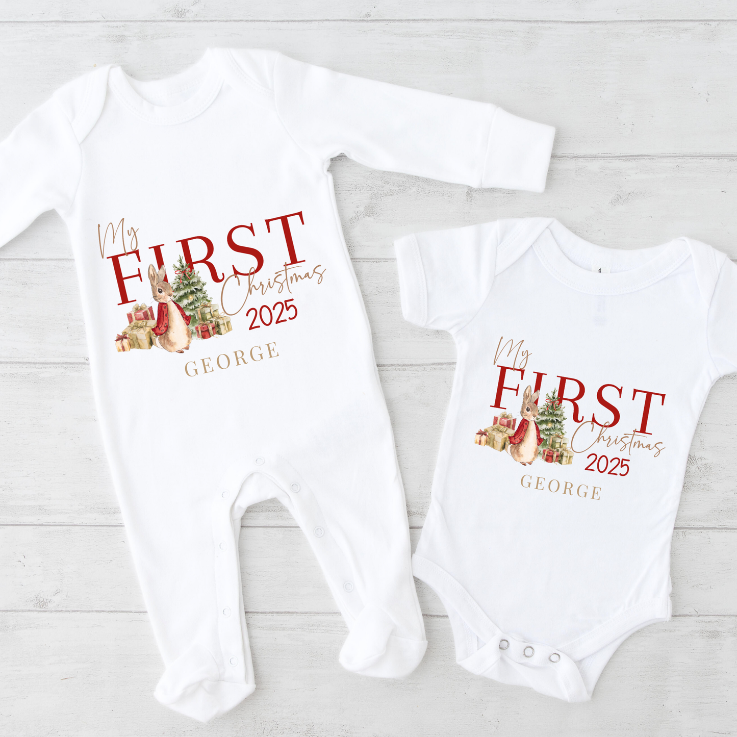 My first Christmas bodysuit 2025 - Traditional bunny