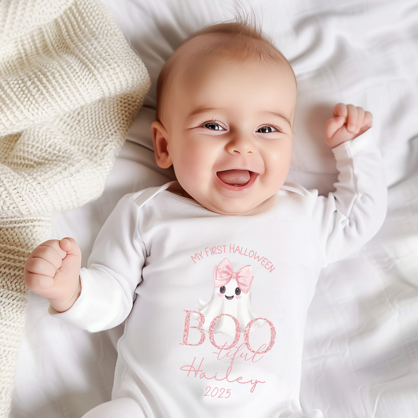 My First Halloween baby grow - Boo-tiful