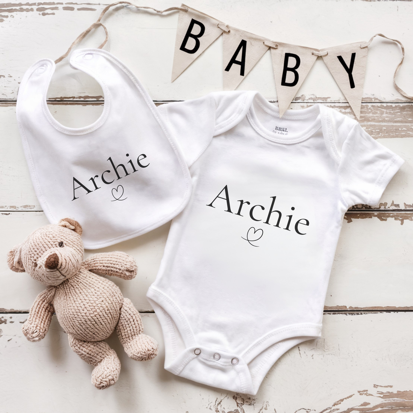 Personalised Baby Name Sleepsuit