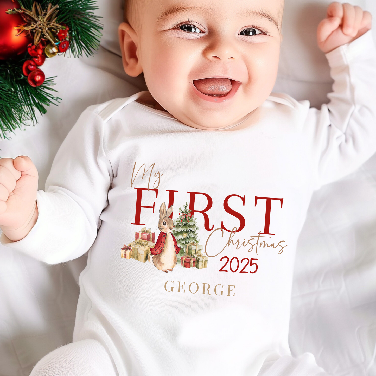 My first Christmas bodysuit 2025 - Traditional bunny