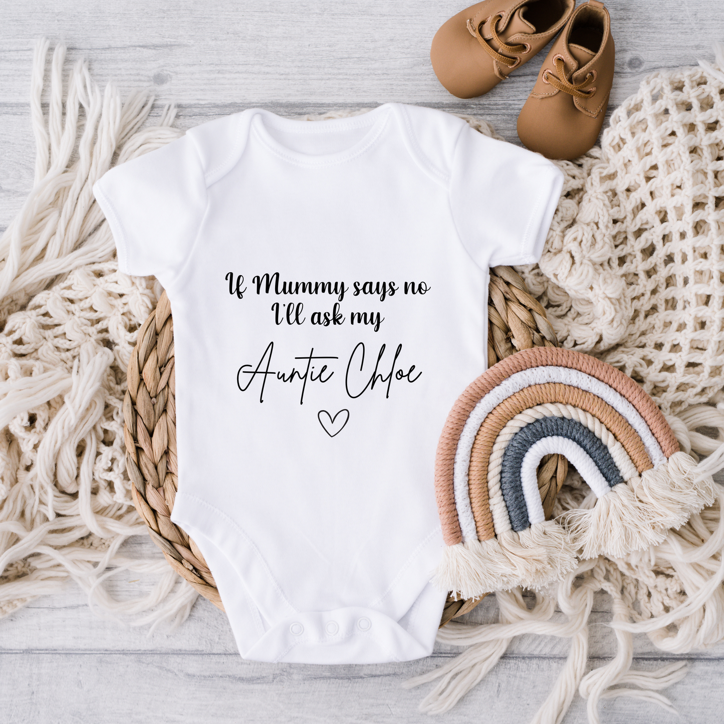 If Mummy says no i'll ask my auntie Baby Vest