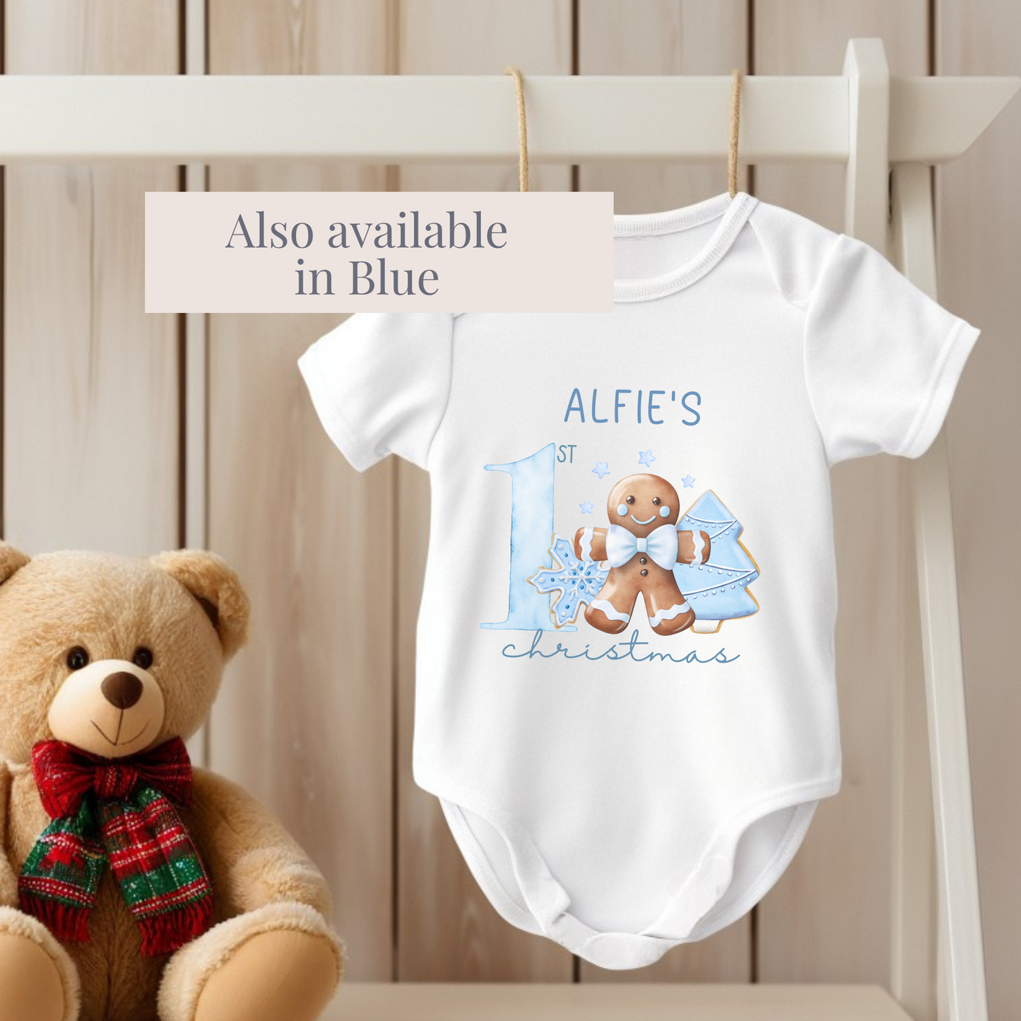 My first Christmas bodysuit - Pink Gingerbread Person