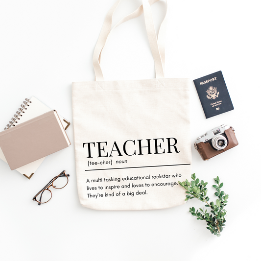 Teacher Definition Tote Bag