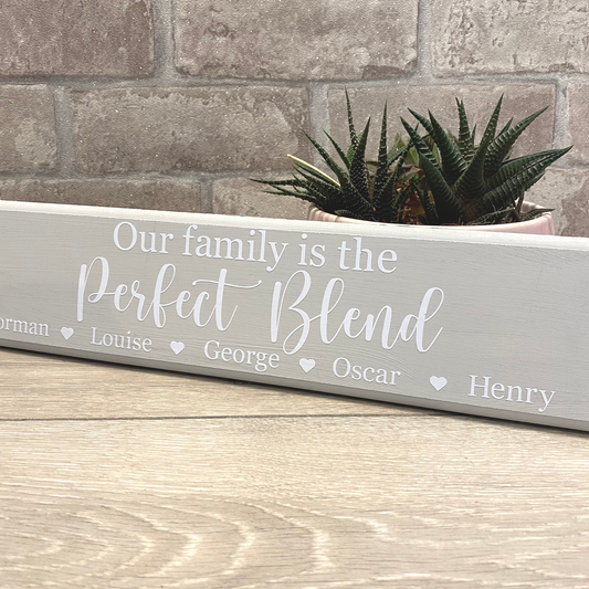 Personalised Wooden Sign - Blended Family