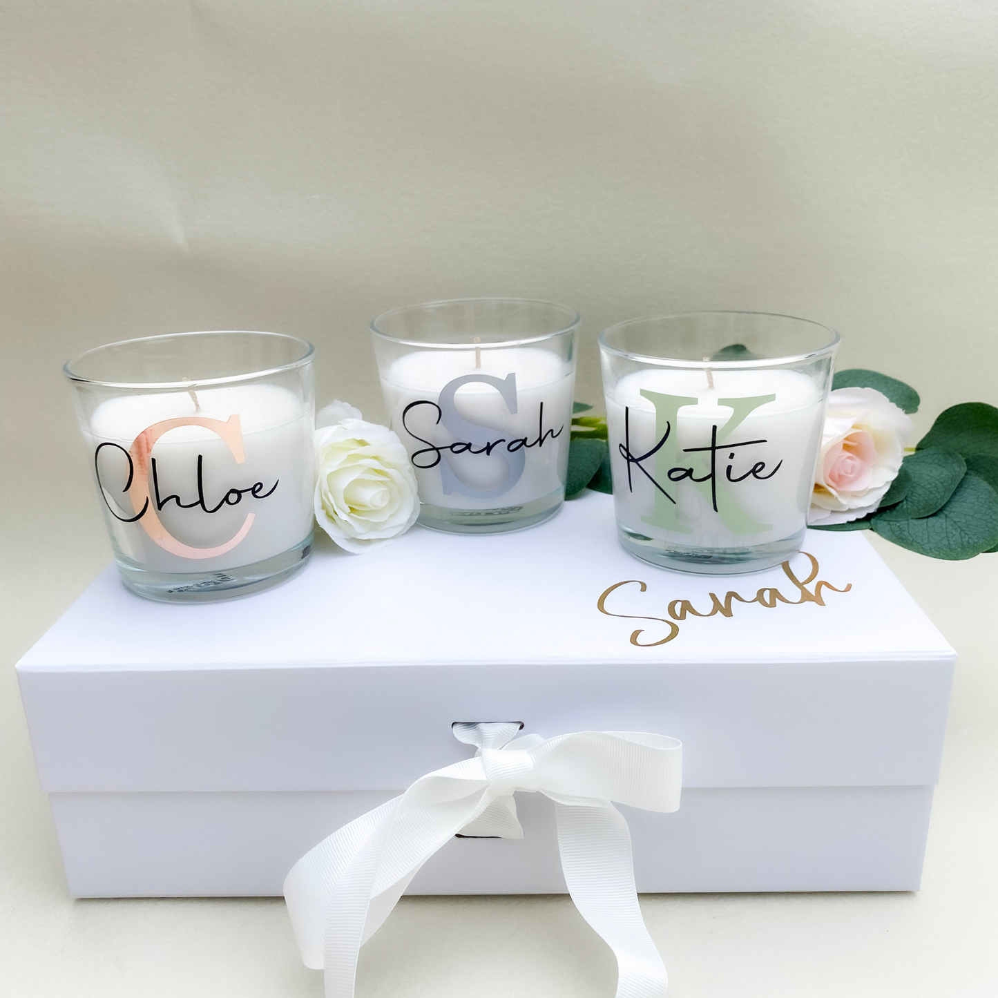 Personalised Vanilla Scented Candle